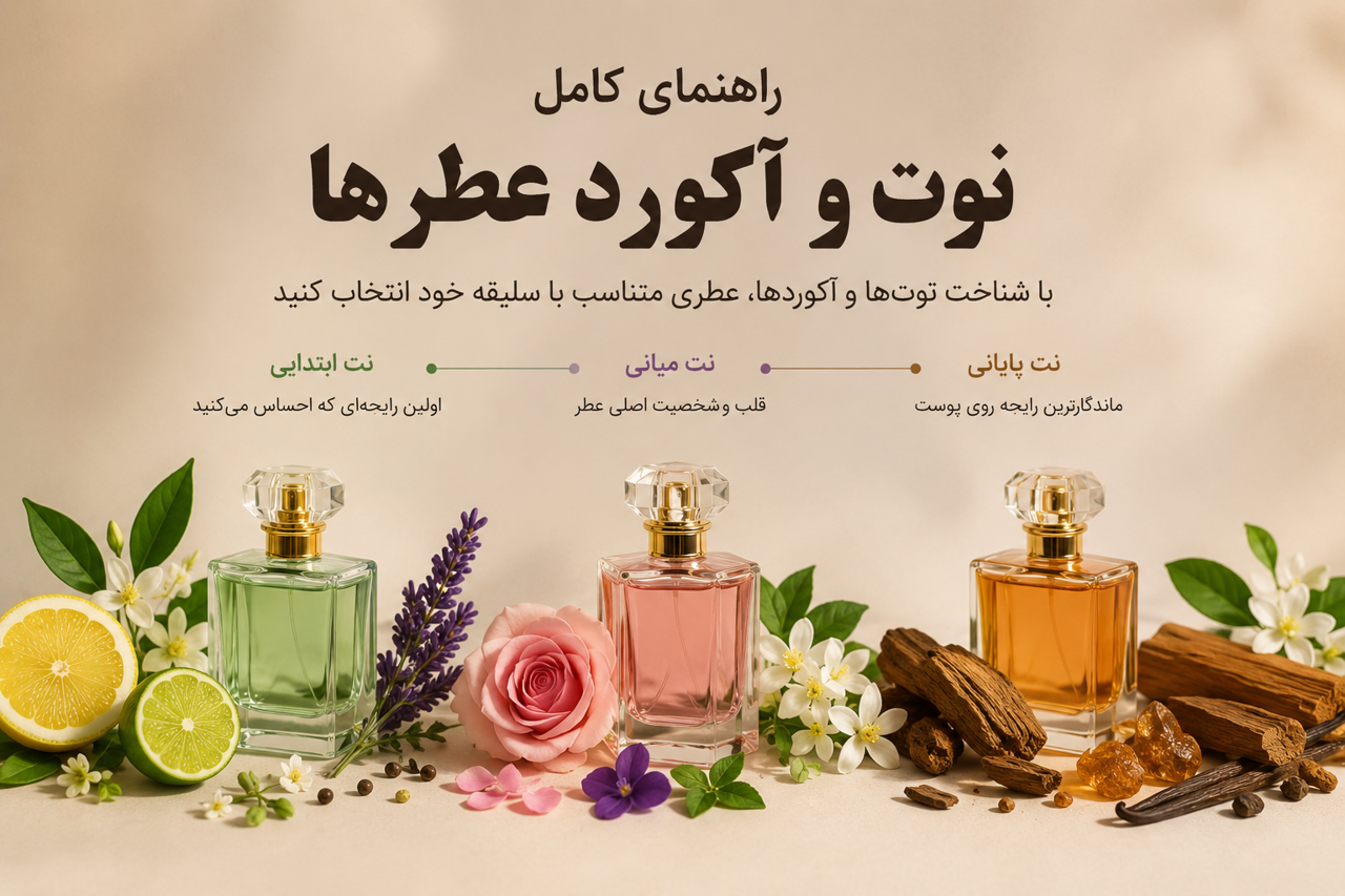 نوت و آکورد عطر چیست؟ راهنمای کامل شناخت رایحه‌ها