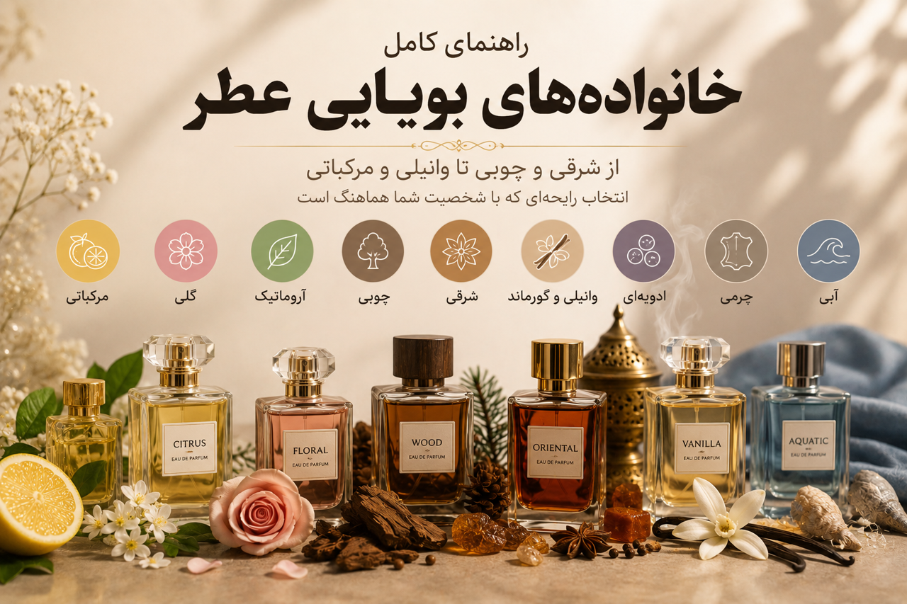 خانواده‌های بویایی عطر چیست؟ راهنمای کامل انتخاب رایحه مناسب